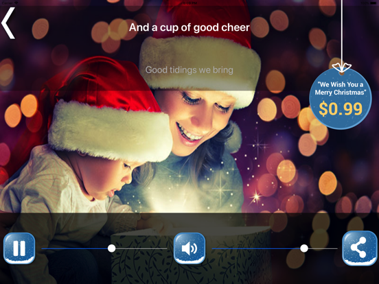 Christmas Songs and music iPad screenshot 4 - Music app