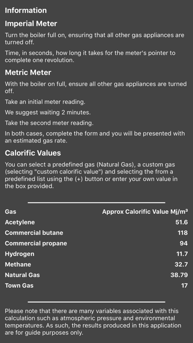 Gas Rate Heat Input Calculatorのおすすめ画像6