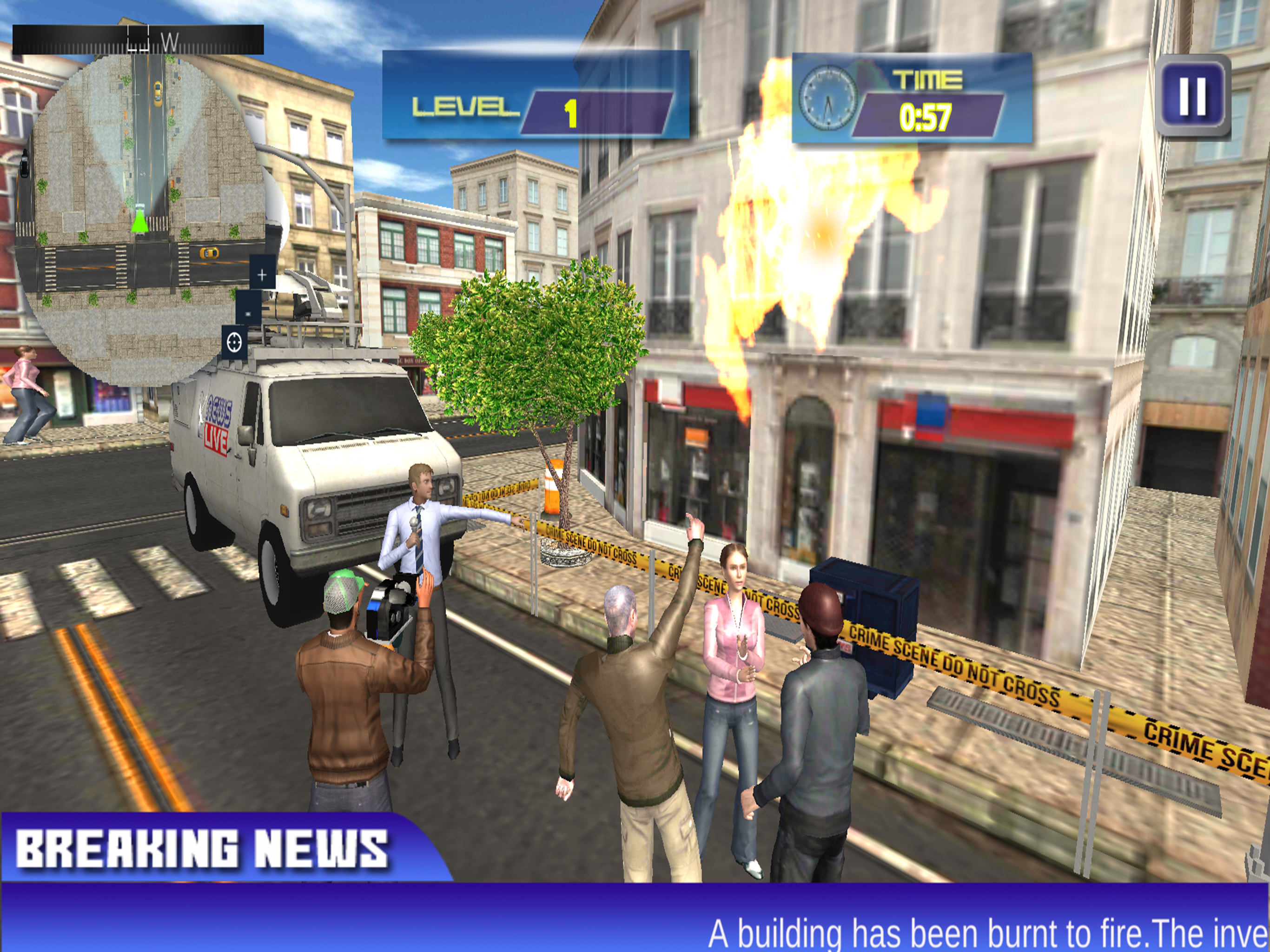 City Crime News Reporter Truck