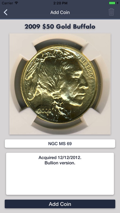 American Gold Buffalo - Coin Collection Tracker screenshot-4