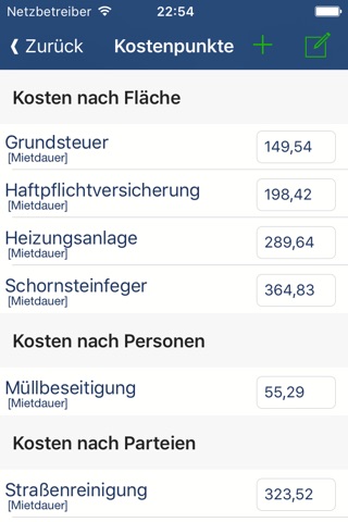 Nebenkosten App screenshot 3