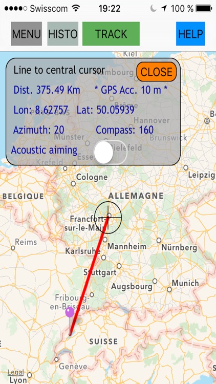 GPS tracker, speed, compass