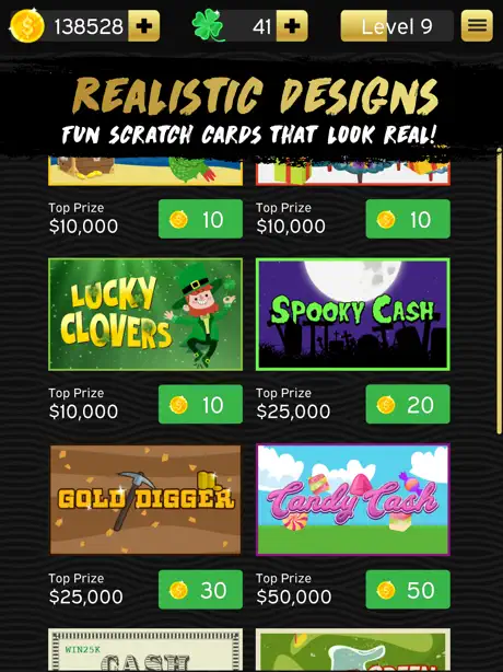 VIP Scratch Cards