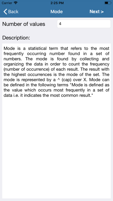 Screenshot #2 pour Statistical Calculator
