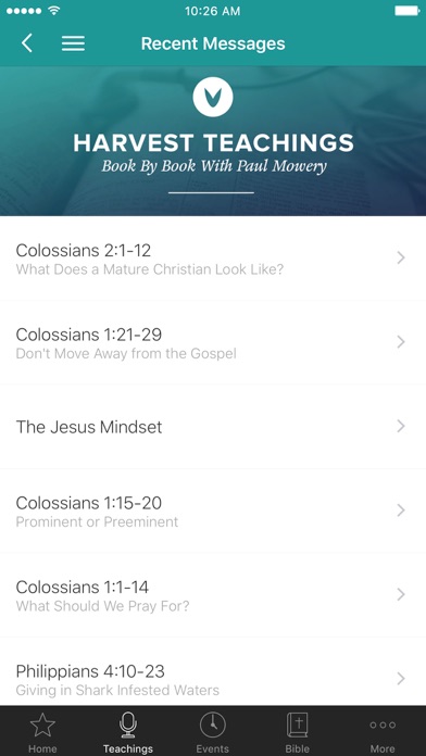 Screenshot 4 of Harvest Fellowship App App