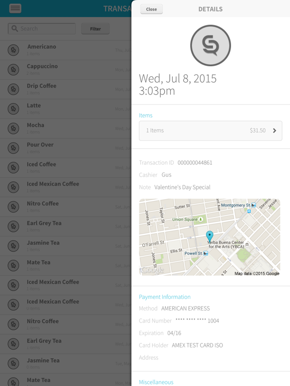 QuickSwipe Mobile iPad screenshot 2 - Business app