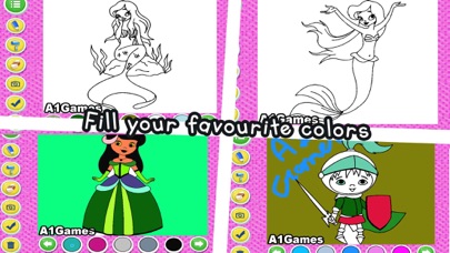 Indian Princess Doodle Colouring Book screenshot 3