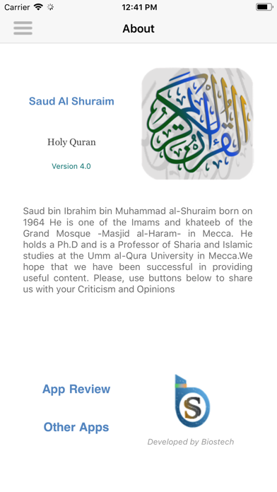 How to cancel & delete Saud Al Shuraim Quran alshorim from iphone & ipad 4