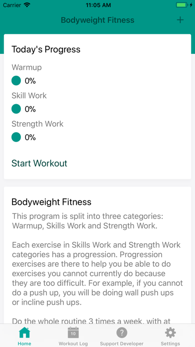 Screenshot #2 pour Bodyweight Fitness