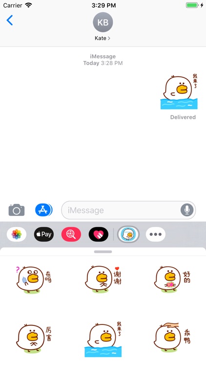 Small Duck Mr.Duo Sticker