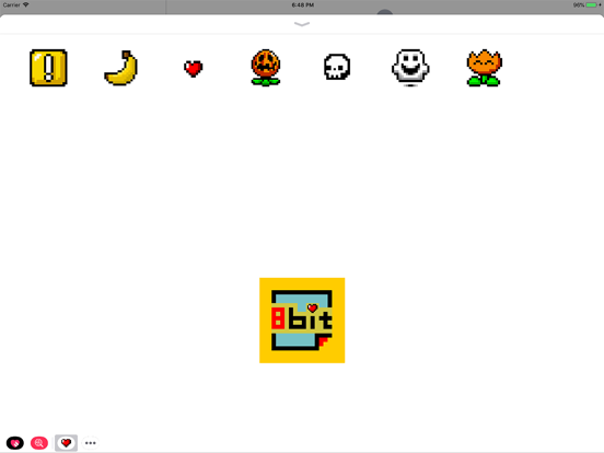 8 bit art iPad screenshot 4 - Stickers app