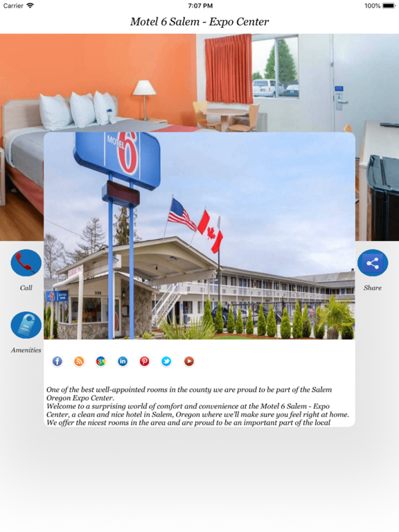 Motel 6 Salem - Expo Center iPad screenshot 2 - Travel app