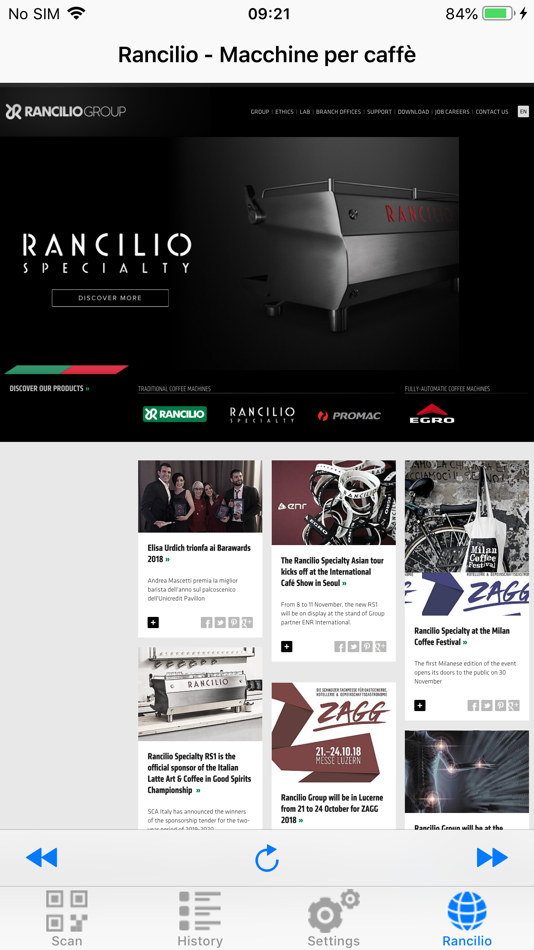 #3. Snap&Share (iOS) Podle: Rancilio Group S.p.A.