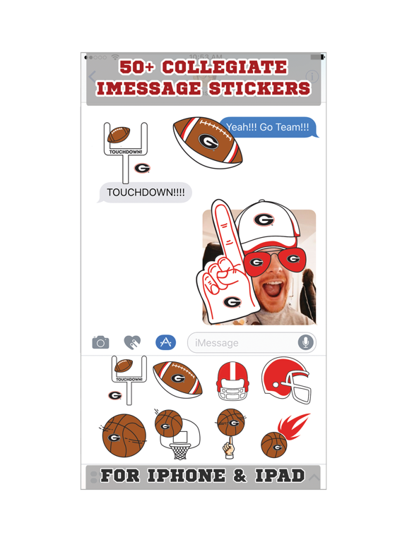 Screenshot #4 pour Georgia Bulldogs Stickers PLUS for iMessage