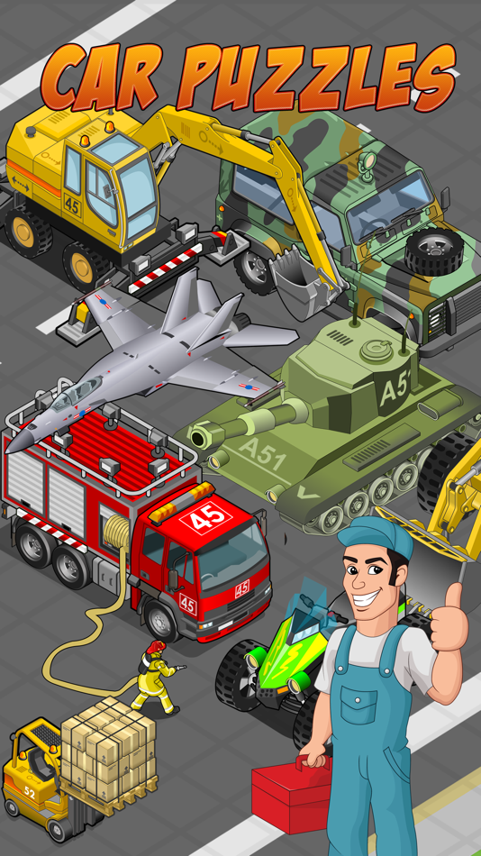 #1. Car Puzzles Drag & Drop (iOS) بواسطة: Fast Hatch Apps