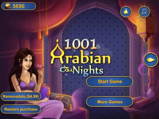 Match 3-1001 Arabian Nights iPad screenshot