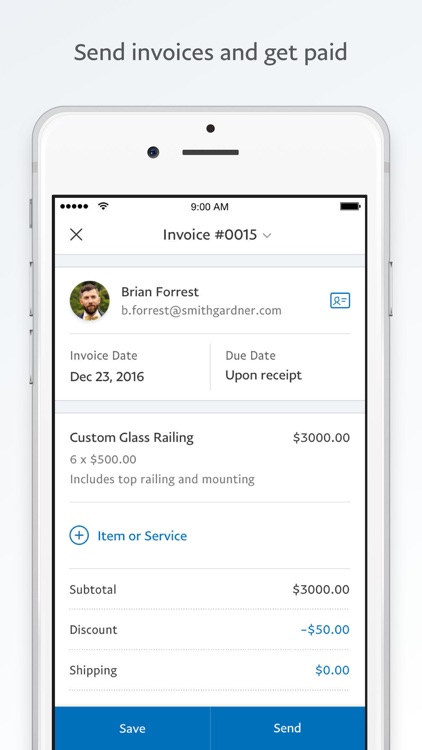PayPal Business: Send Invoices