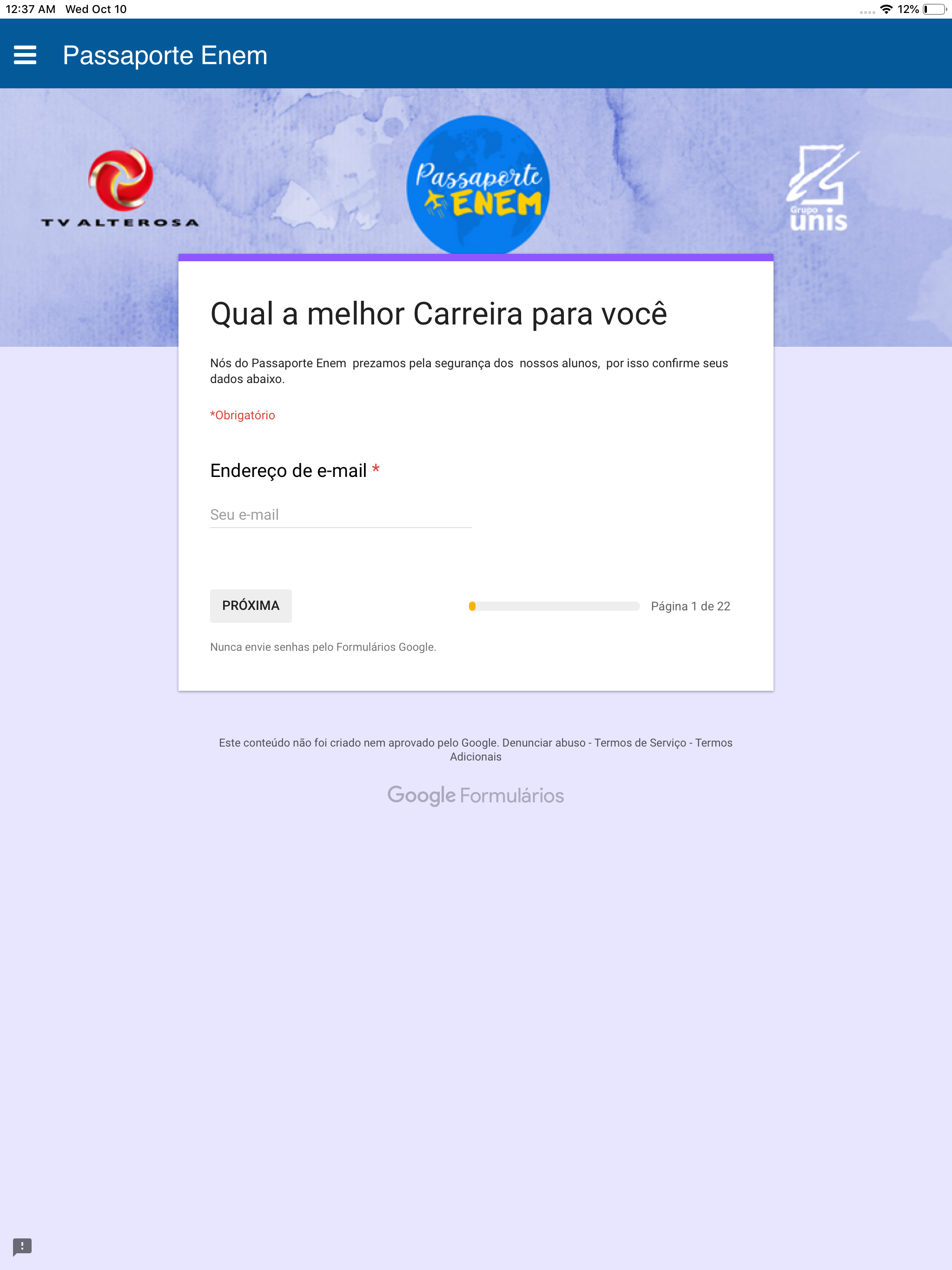 Passaporte Enem screenshot 13