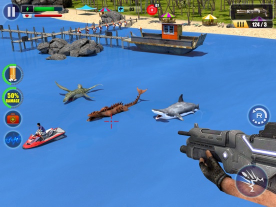 Sea Monster Hunter : Sniping Game iPad screenshot