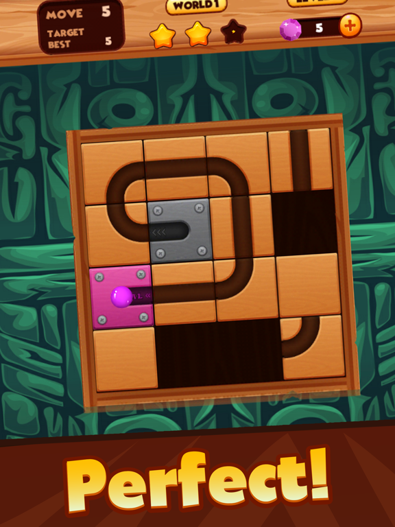 Swipe and Unroll the ball iPad screenshot