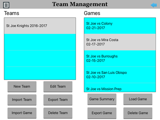 BBall Stat Tracker iPad screenshot 5 - Sports app