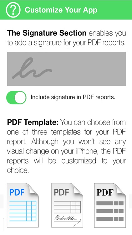 Expense Report for iPhone