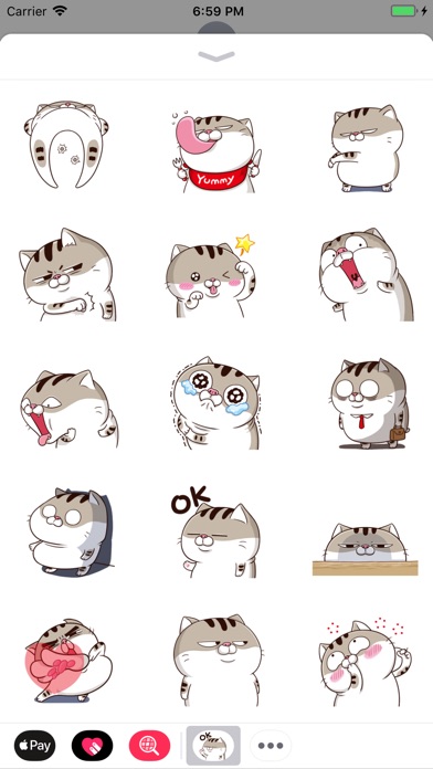 Yumi Cat Animated Stickers screenshot 2