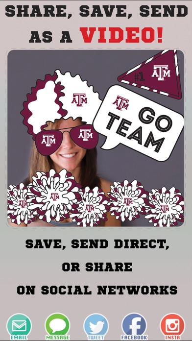 Texas A&M Aggies Animated Selfie Stickers screenshot 3