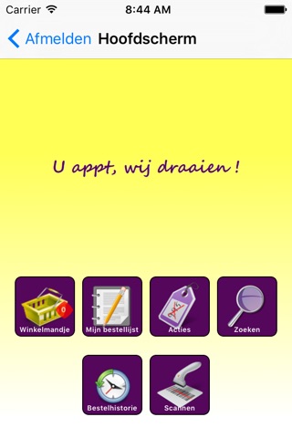 VHC Jongens bestelApp screenshot 2