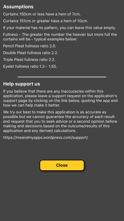 Curtain / Drapes Calculator screenshot-5