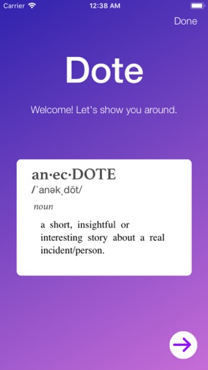 Dote - Anecdote App