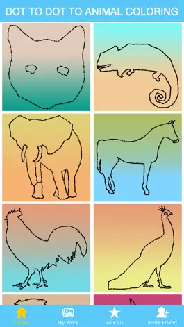 Game screenshot Dot To Dot, Animal Coloring. mod apk