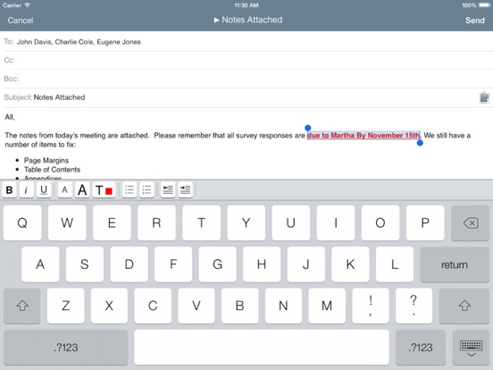 Screenshot #6 pour Mail+ for Enterprise