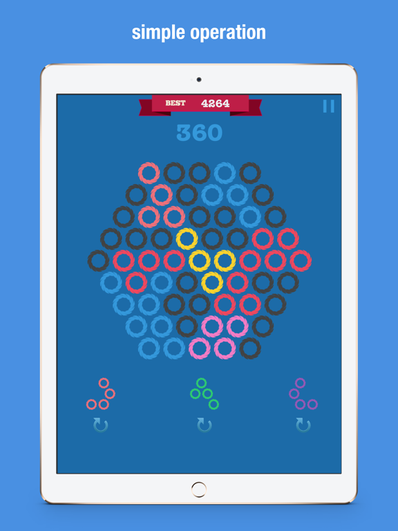 Hexagon Match Geometry Puzzle iPad screenshot 10 - Games app