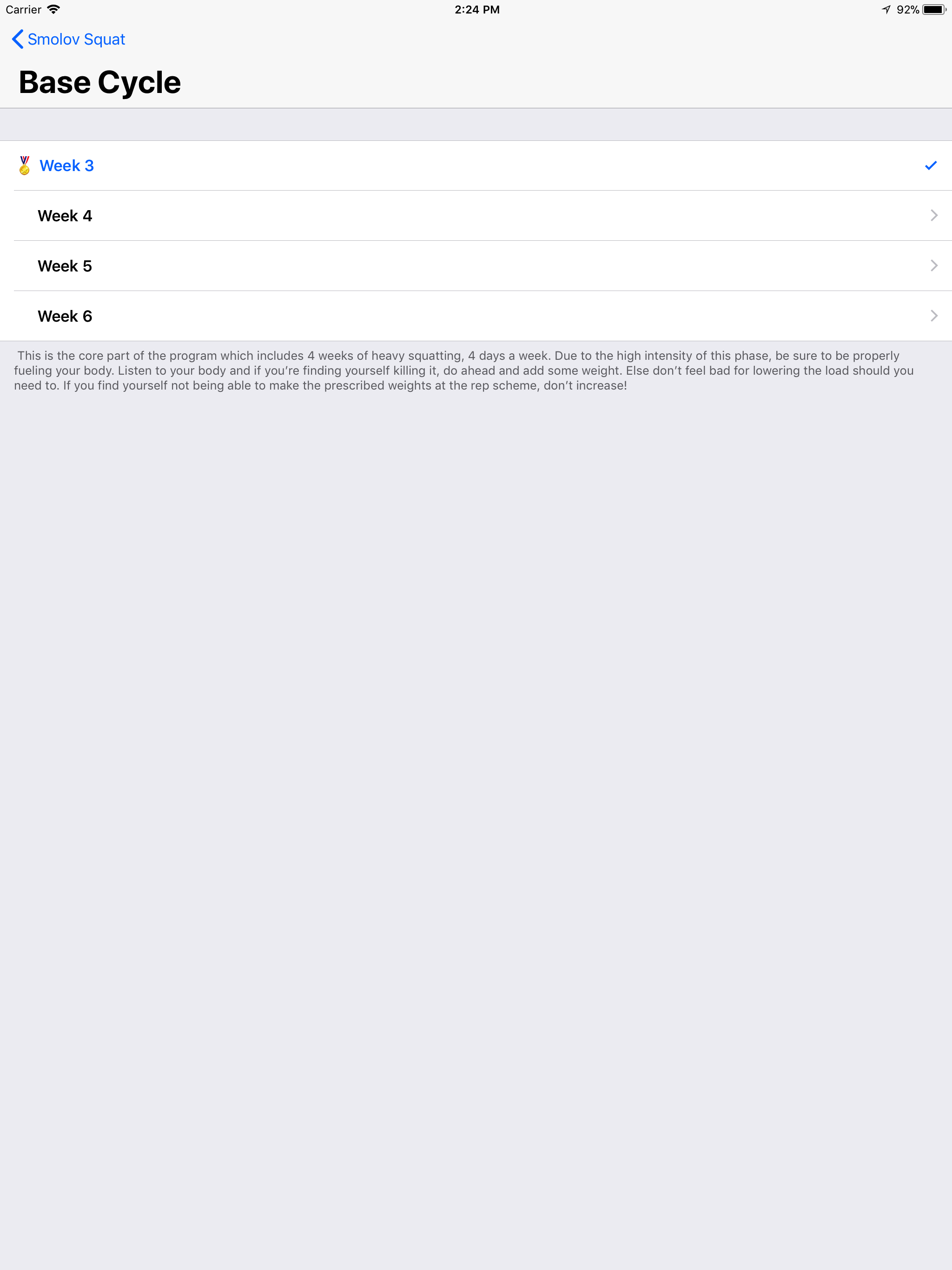 Smolov Squat Program screenshot 8