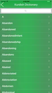 english to kurdish vocabulary iphone screenshot 3