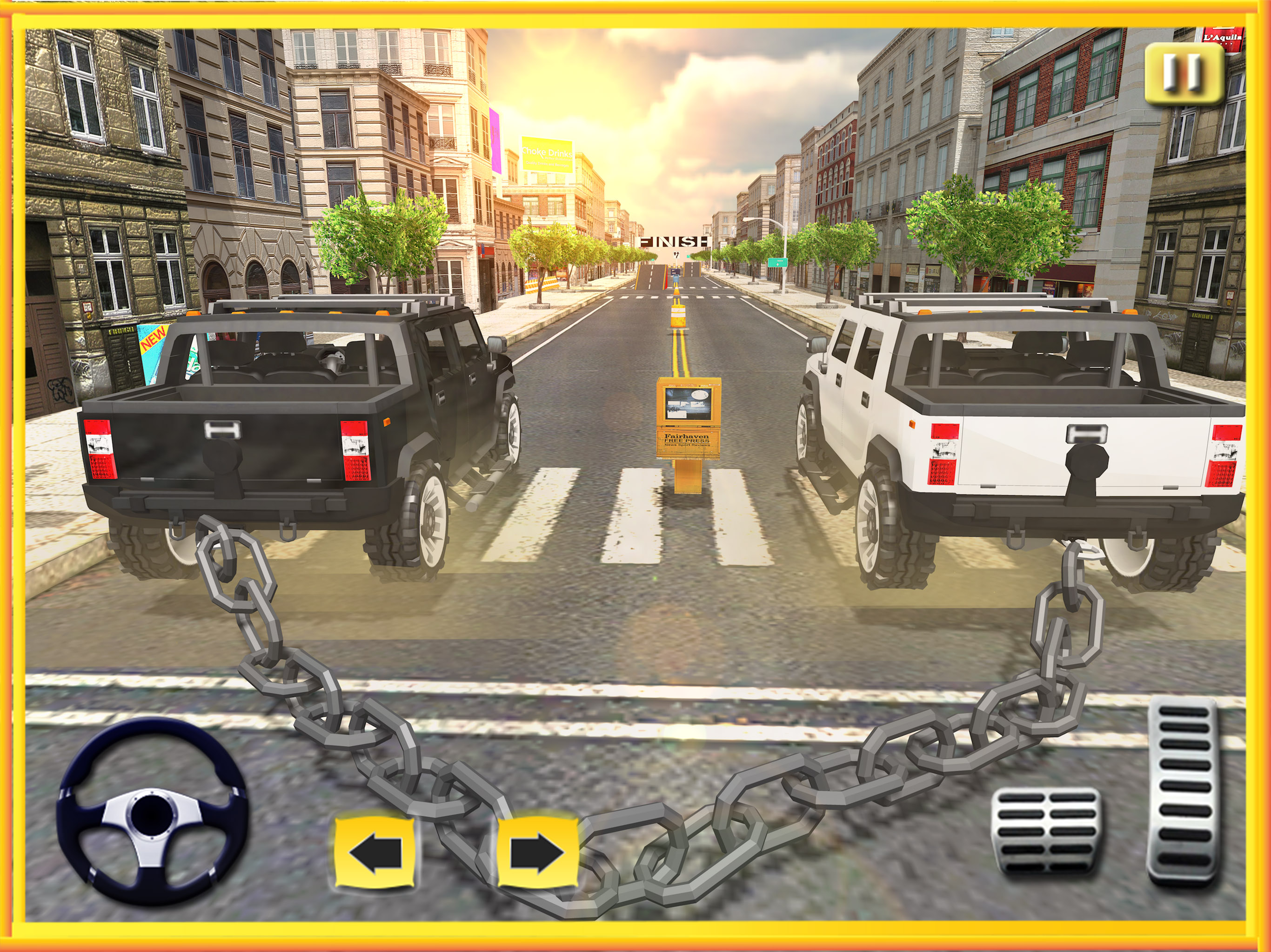 Chained Car Racing 3D