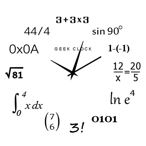 Analog Geek Clock iOS App