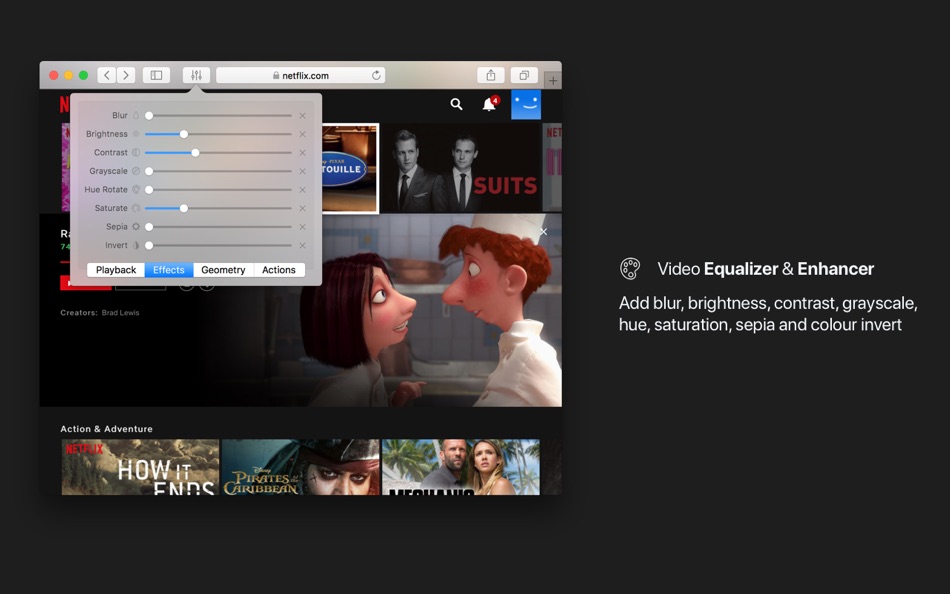 #2. Video Settings for Safari (macOS) Podle: Denk Alexandru