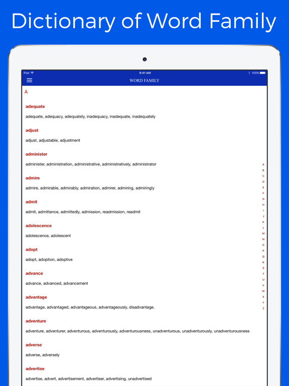 Screenshot #4 pour Dictionary of Word Family