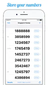 Singapore Sweep Results screenshot #3 for iPhone