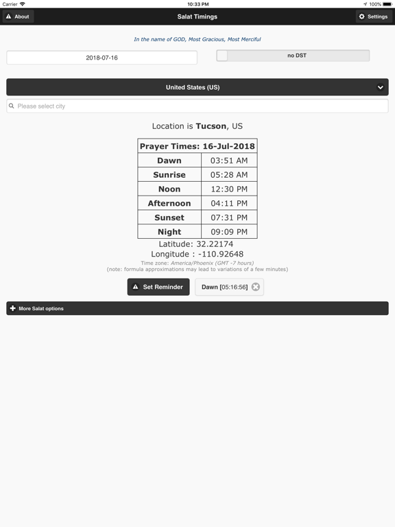 Screenshot #5 pour Contact Prayers (Salat) Times