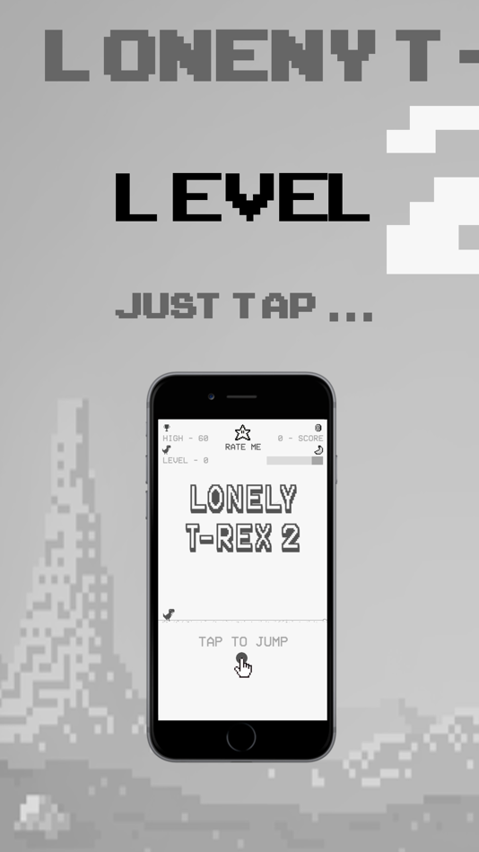 #1. Lonely T-Rex Run 2: Level Up (iOS) Podle: Fine Monkeys