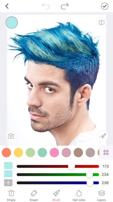i Hairstyle-hair color changer screenshot 3
