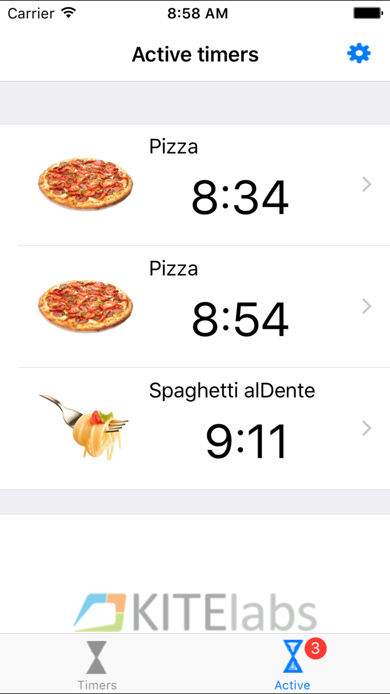 alDente (cooking timer) screenshot 5
