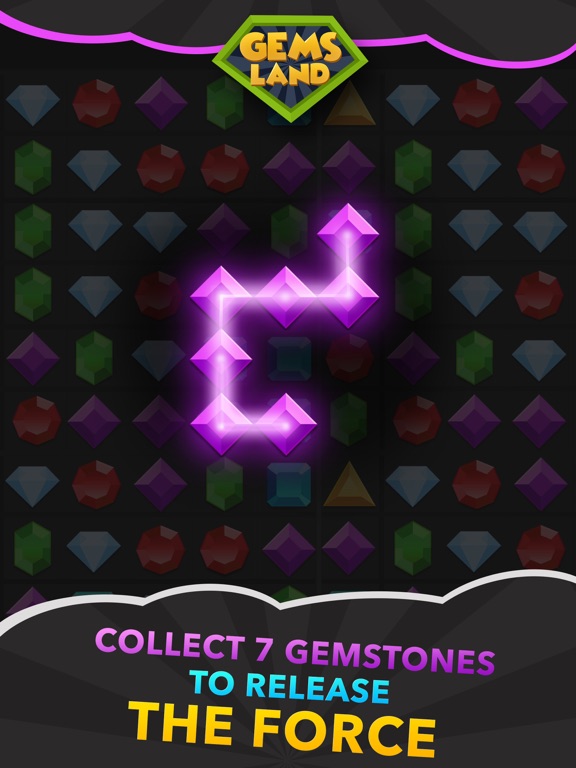 Screenshot #6 pour Gems Land: jewels and a color puzzle game