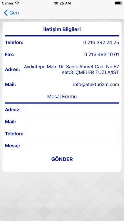 Atak Turizm Öğrenci