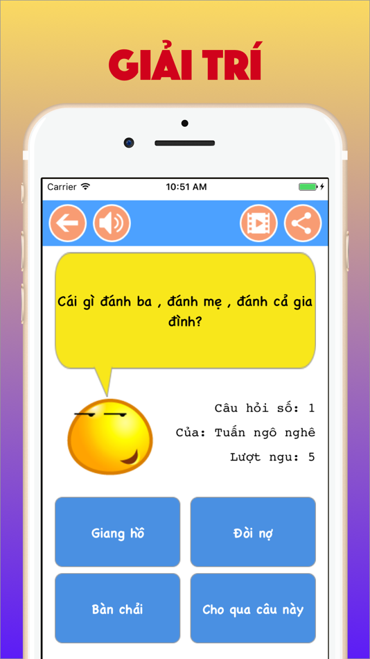 #3. Hỏi ngu - Đố vui hại não theo chủ đề (iOS) 由: Huan Nguyen