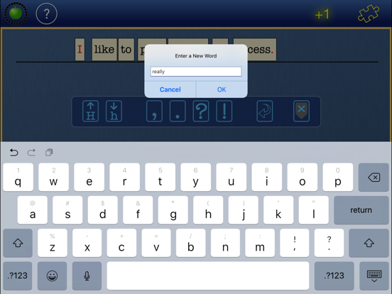 Developing Sentence Strips iPad screenshot