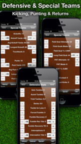 Football Stats Tracker Touch screenshot